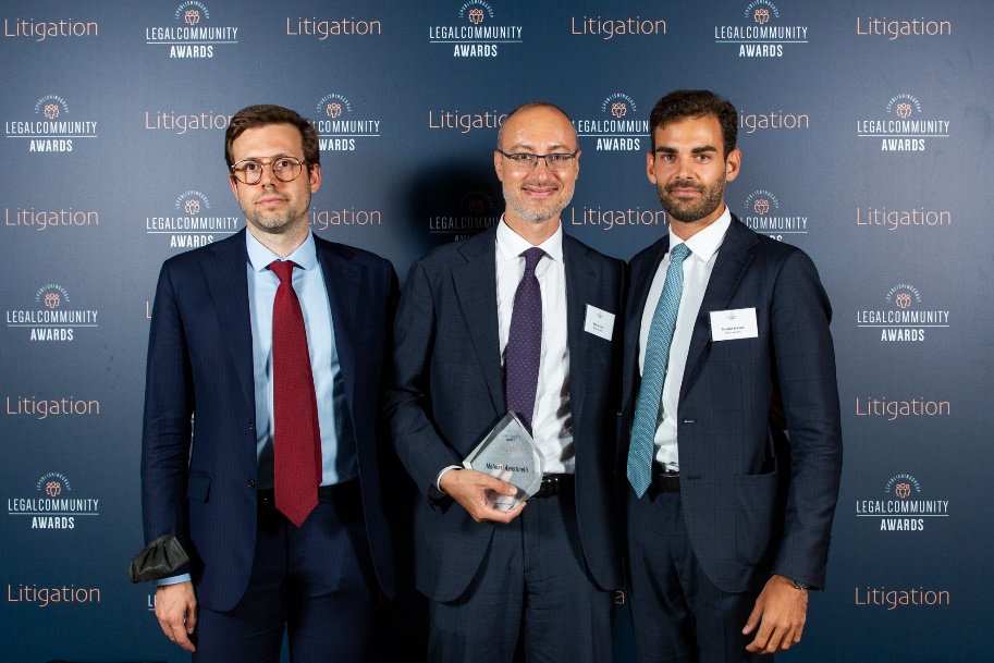 Molinari Agostinelli vince ai Legalcommunity Litigation Awards 2021